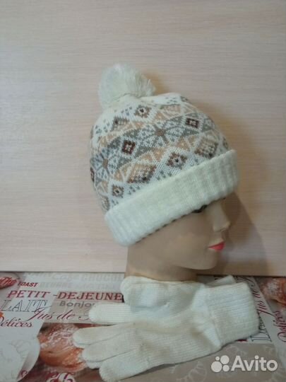 Комплект шапка,перчатки