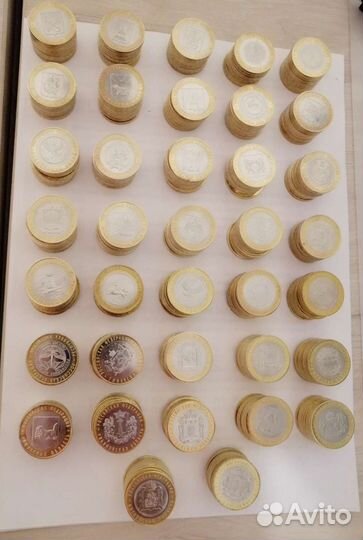 Набор 10руб Регионы РФ один двор (37 монет)