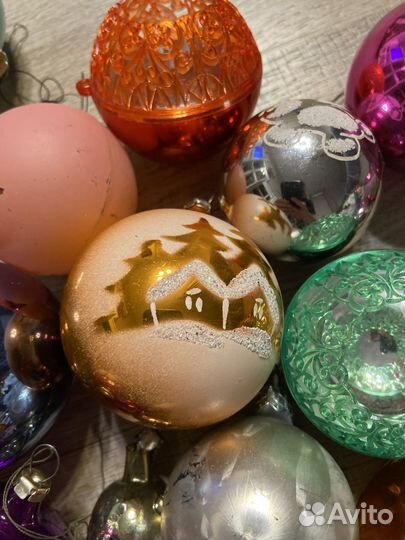 Советские елочные игрушки одним лотом