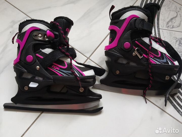 Коньки фигурные rgx раздвижные 31-34