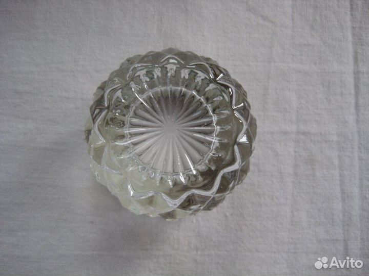 Солонка СССР (хрусталь, мельхиор)