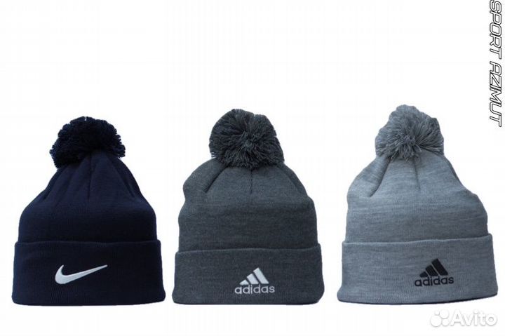 Шапка sport с помпоном