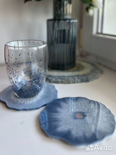 Подстаканники из эпоксидной смолы