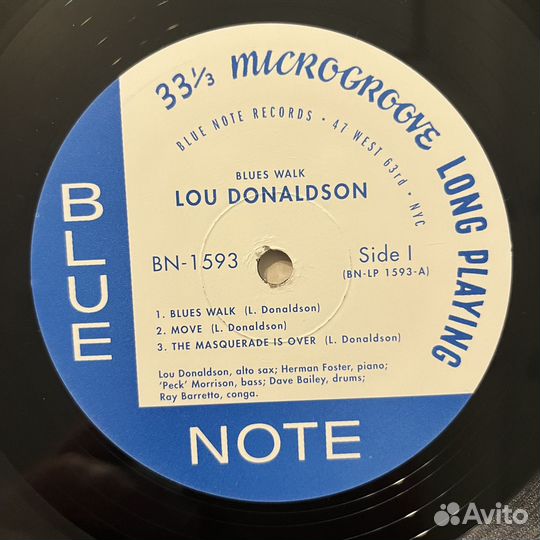 Lou Donaldson – Blues Walk (LP, Mono). 2002, US, B