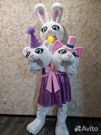 Полу ростовой костюм зайки