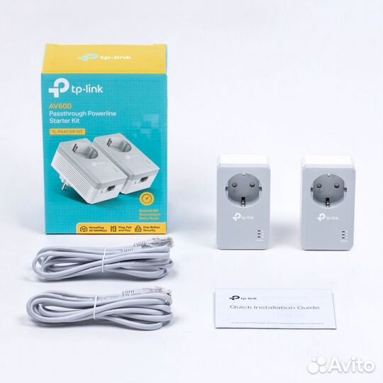 Сетевой адаптер AV600 Powerline Adapter with AC Pa