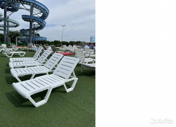 Шезлонг пластиковый 250кг