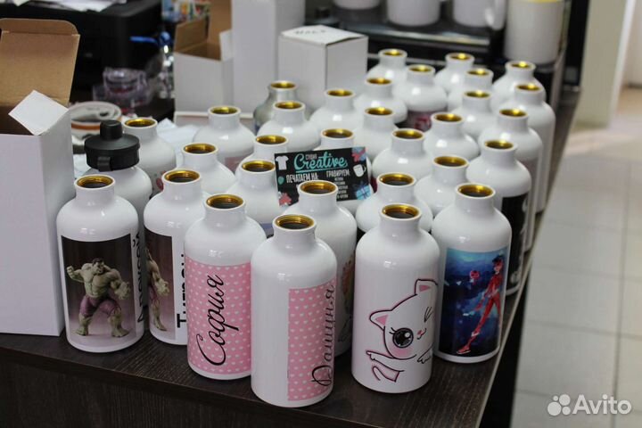 Бутылочка для воды 500 мл Единорог