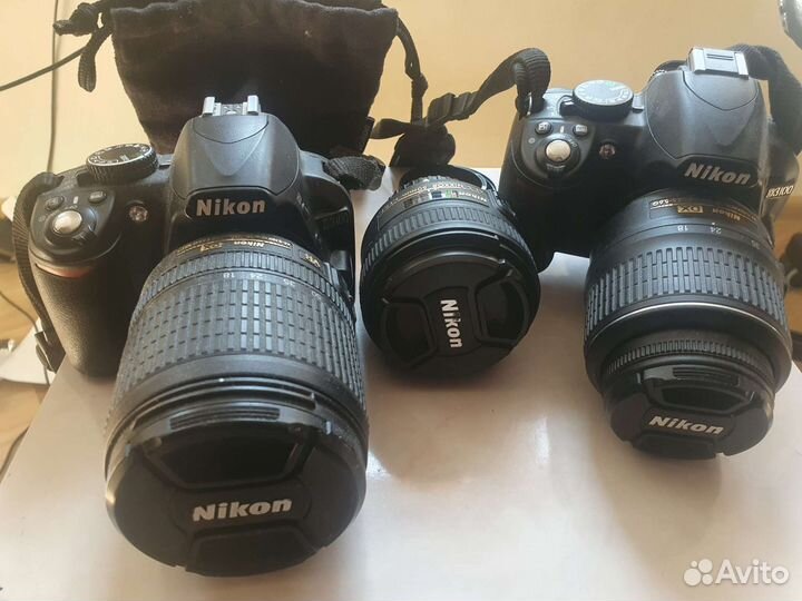 Два Nikon d3100 с объективами