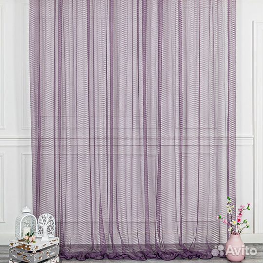 Кружевной тюль Авалон Фиолет