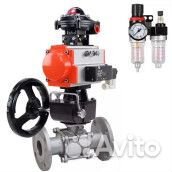 Кран шаровой DN.ru BV3232P(3pc) -FP-F-ISO-H Ду40 Ру40, фланцевый, полнопроходной, трехсоставной, нер