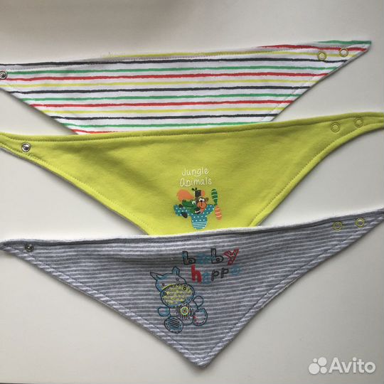 Слюнявчики набор 3 шт