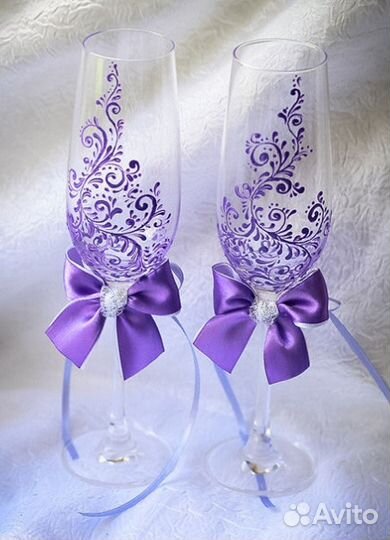 Свадебные бокалы фужеры подарок