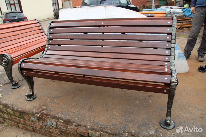 Скамейка чугунная Бульварная 1.5 (2.0,3,0) метра