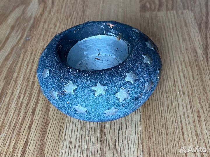 Глиняный подсвечник