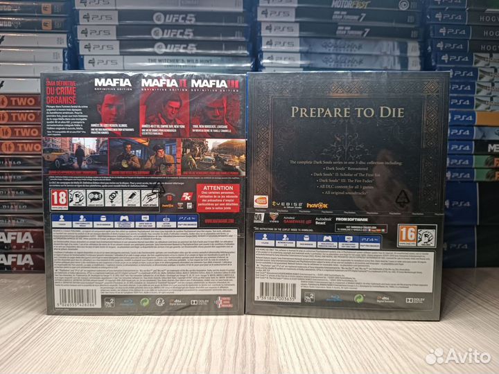 Новая Dark souls trilogy и Mafia trilogy ps4