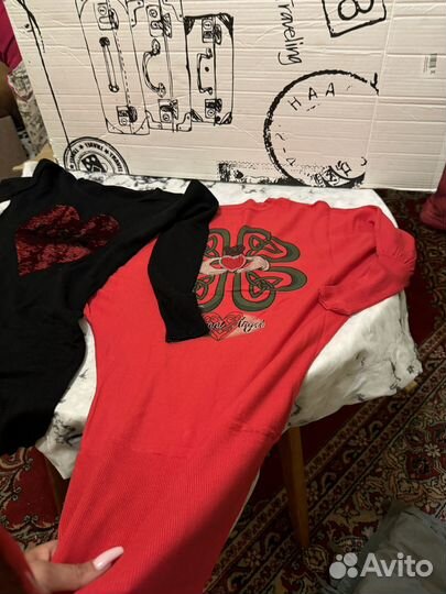 Платье зимнее 44