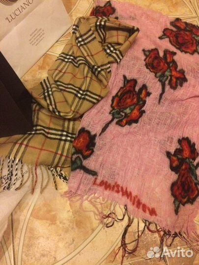 Брендовые шарфы, палантины, шапки