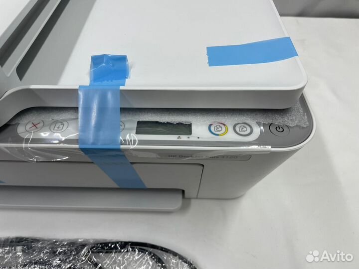 Мфу струйное HP DeskJet Plus 4120, цветн., A4, бел
