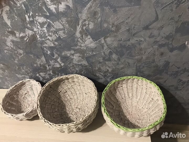 Корзины из бумажной лозы