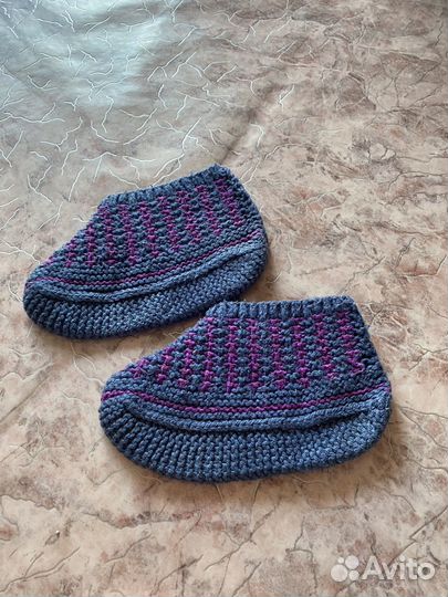 Носки шерстяные вязаные