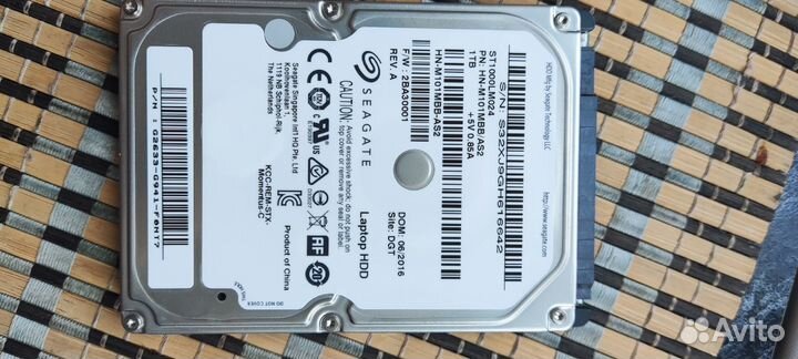 HDD 2.5 1000GB 1TB Для ноутбука или компа Seagate