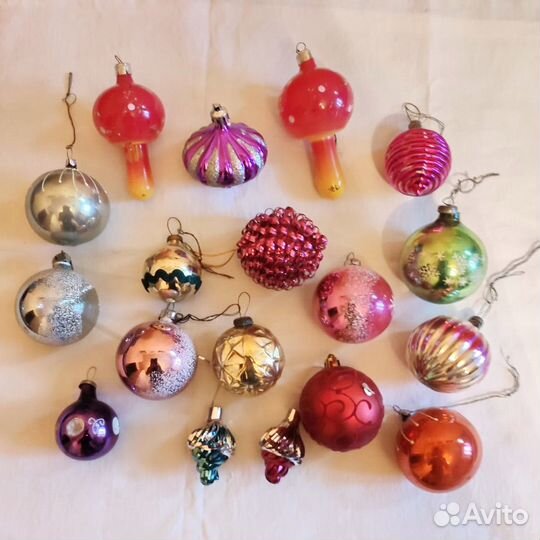 Елочные игрушки времен СССР