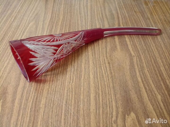 Рог для питья из стекла СССР