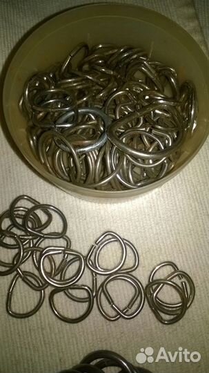 Фурнитура. Кольца и полукольца металлические СССР