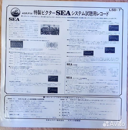 Тестовая стерео виниловая пластинка victor