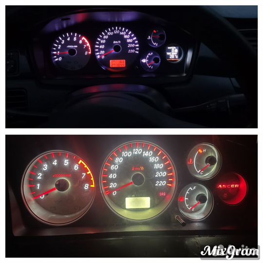 Пересвет приборных панелей, кнопок, подсветка