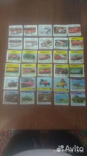 Вкладыши от жвачек 90 х