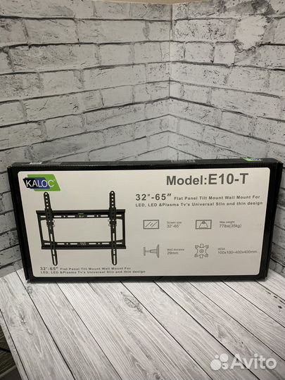 Кронштейн для телевизора с наклоном, 32-65дюймов