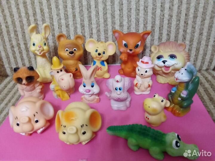 Игрушки резиновые коллекционные