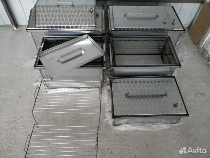 Коптильни из нержавейки с гидрозатвором