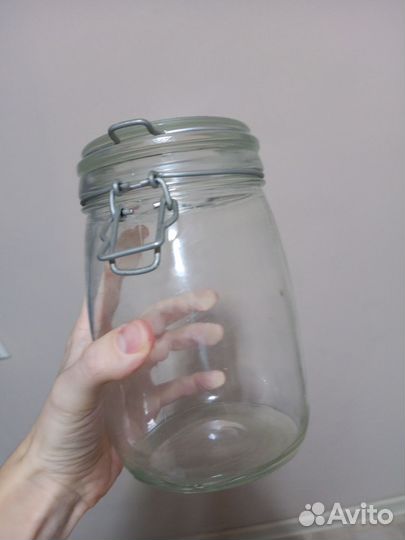 Банка для сыпучих стекло