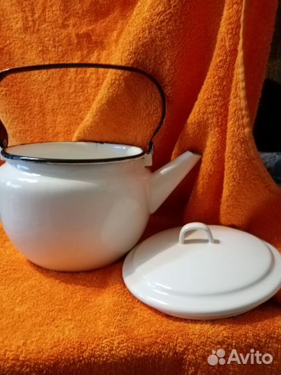 Чайник кастрюля друшлаг эмалированный СССР