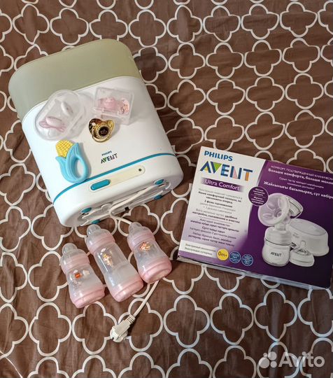 Молокоотсос электрический +стерилизатор