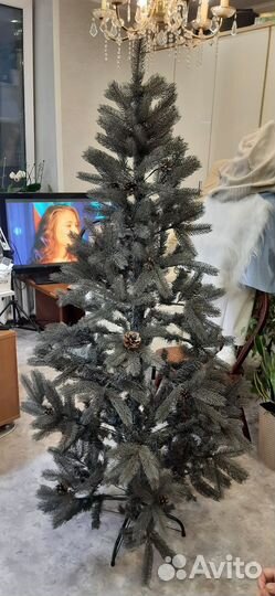 Елка искусственная литая + пвх бу