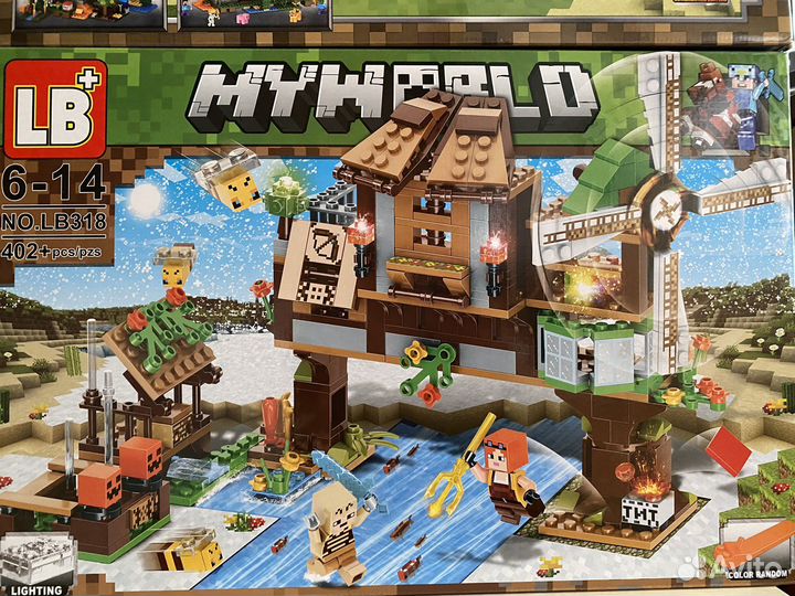 Конструктор Майнкрафт аналог lego Новый