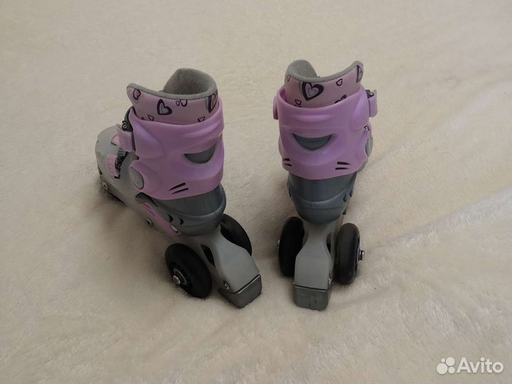 Роликовые коньки детские раздвижные
