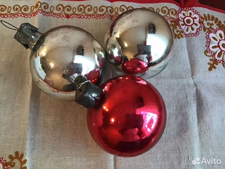 Елочные игрушки СССР и гирлянда