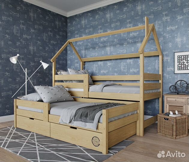 Двухъярусная детская кровать