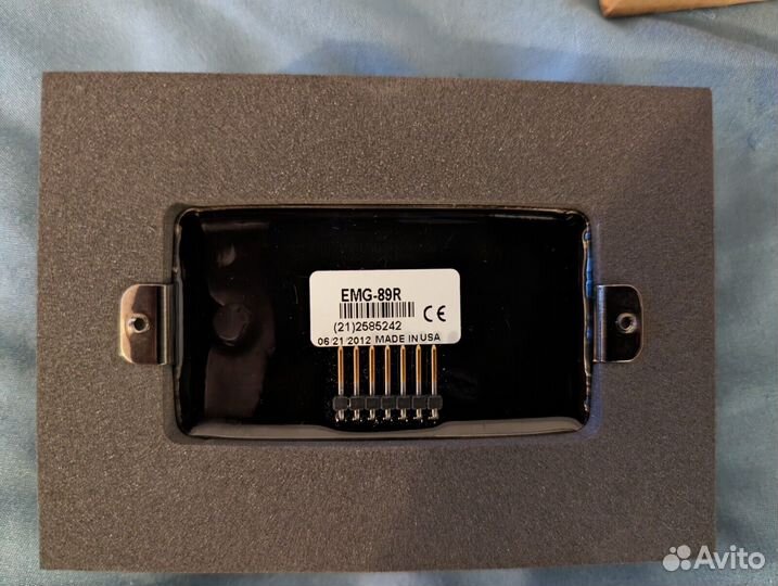 Активный звукосниматель EMG 89R Black Chrome USA