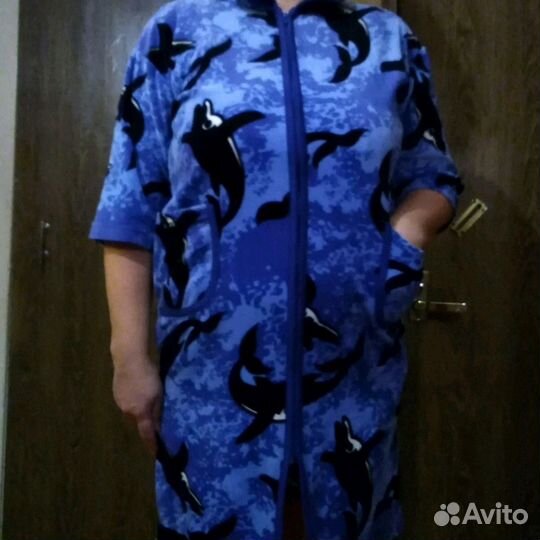 Махровый халат р.52