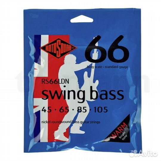 Струны Rotosound RS66LDN bass strings nickel