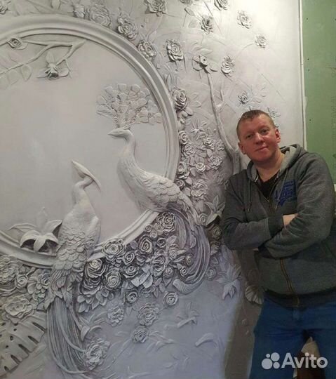 Барельефы и лепнина декоративная в интерьере