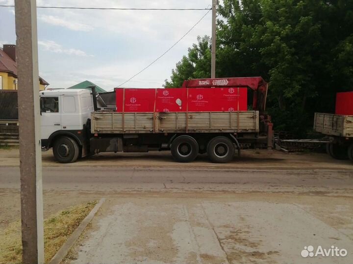 Газоблок с доставкой манипулятором