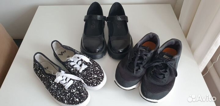 Обувь для девочки, три пары 35 36