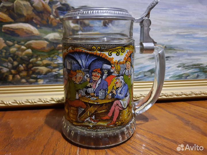 Немецкие пивные кружки с крышками